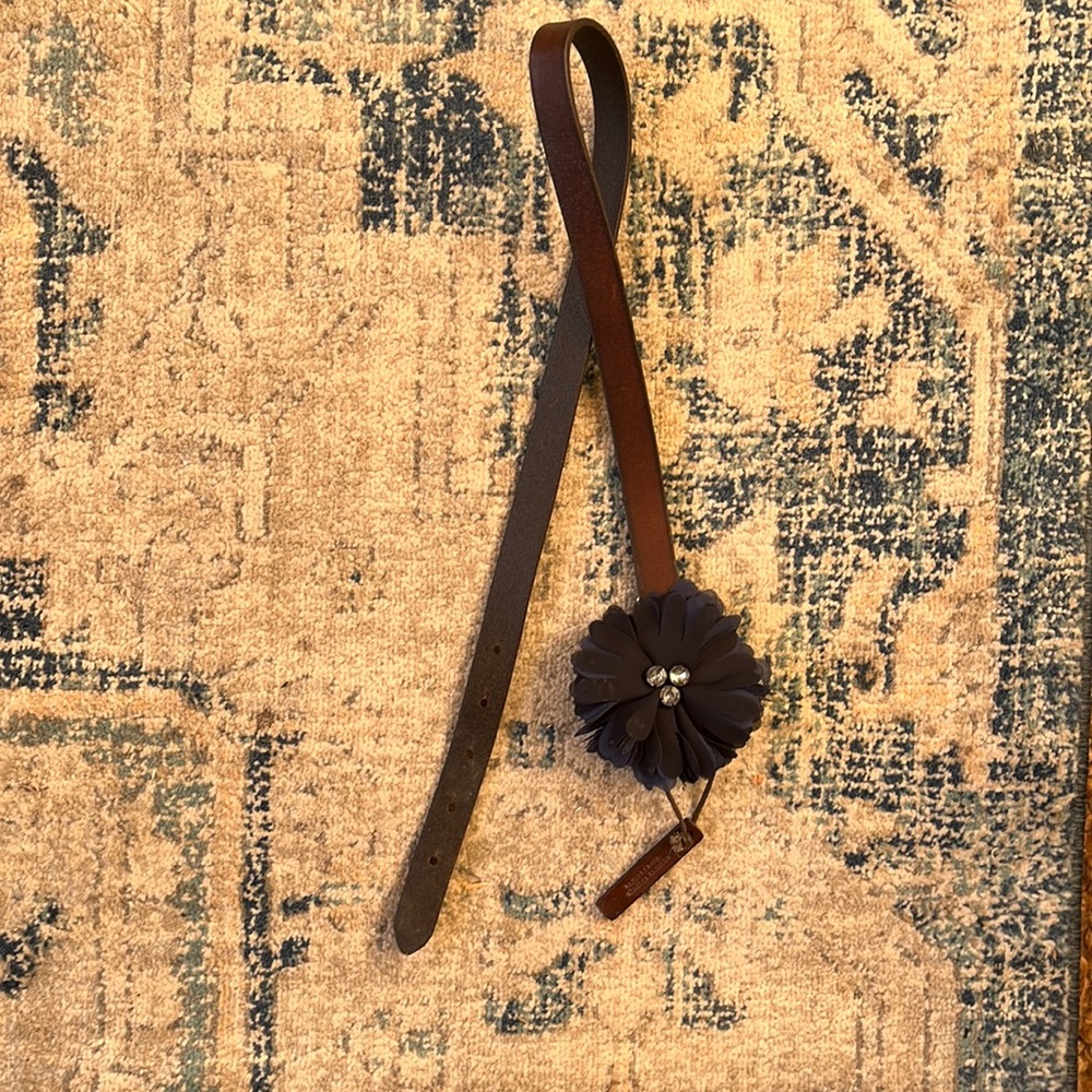 High waisted leather belt